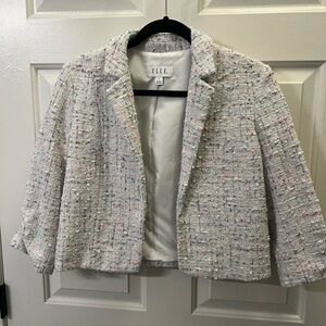 Elle Women's Multicolor Tweed Blazer